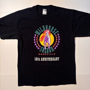 Vtg Wild Horse Saloon Nashville Tennessee Country 90’s Black T-shirt Large